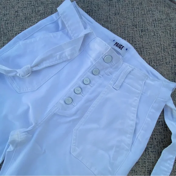 NWOT Paige Mayslie Belted Denim Jogger Pants size 26 2 - Picture 8 of 14